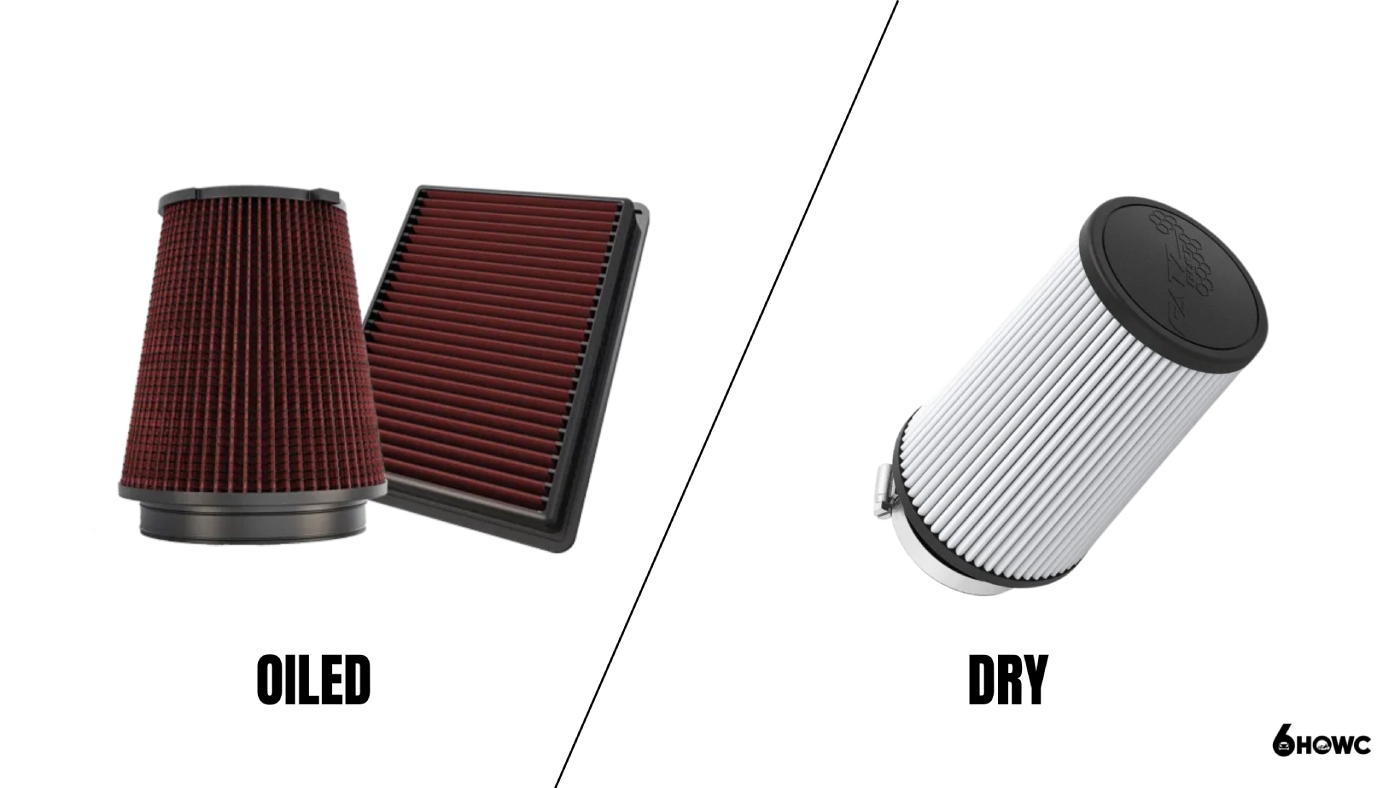 oiled air filter vs dry air filter