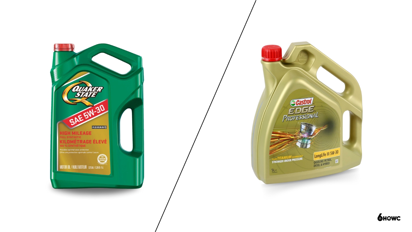 quaker state high mileage full synthetic vs castrol edge