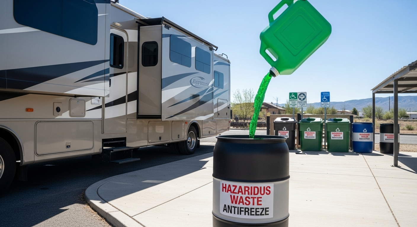 how to dispose of rv antifreeze
