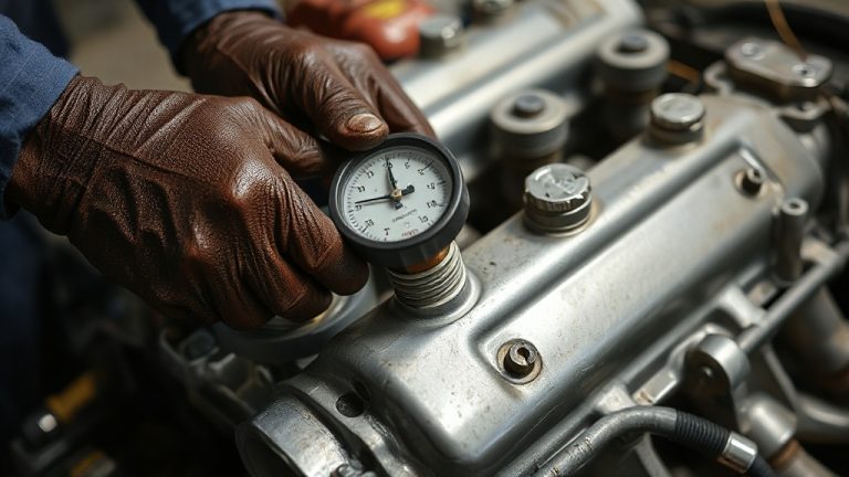 perform diesel engine compression test