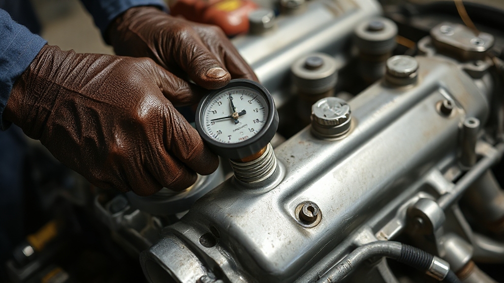 perform diesel engine compression test