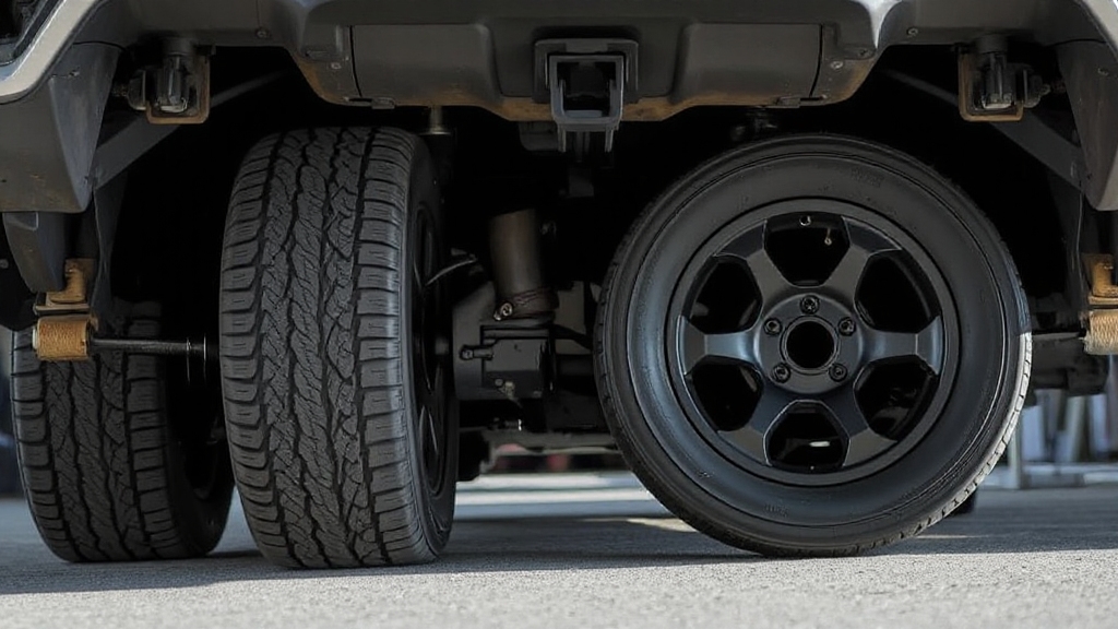 proper spare tire placement