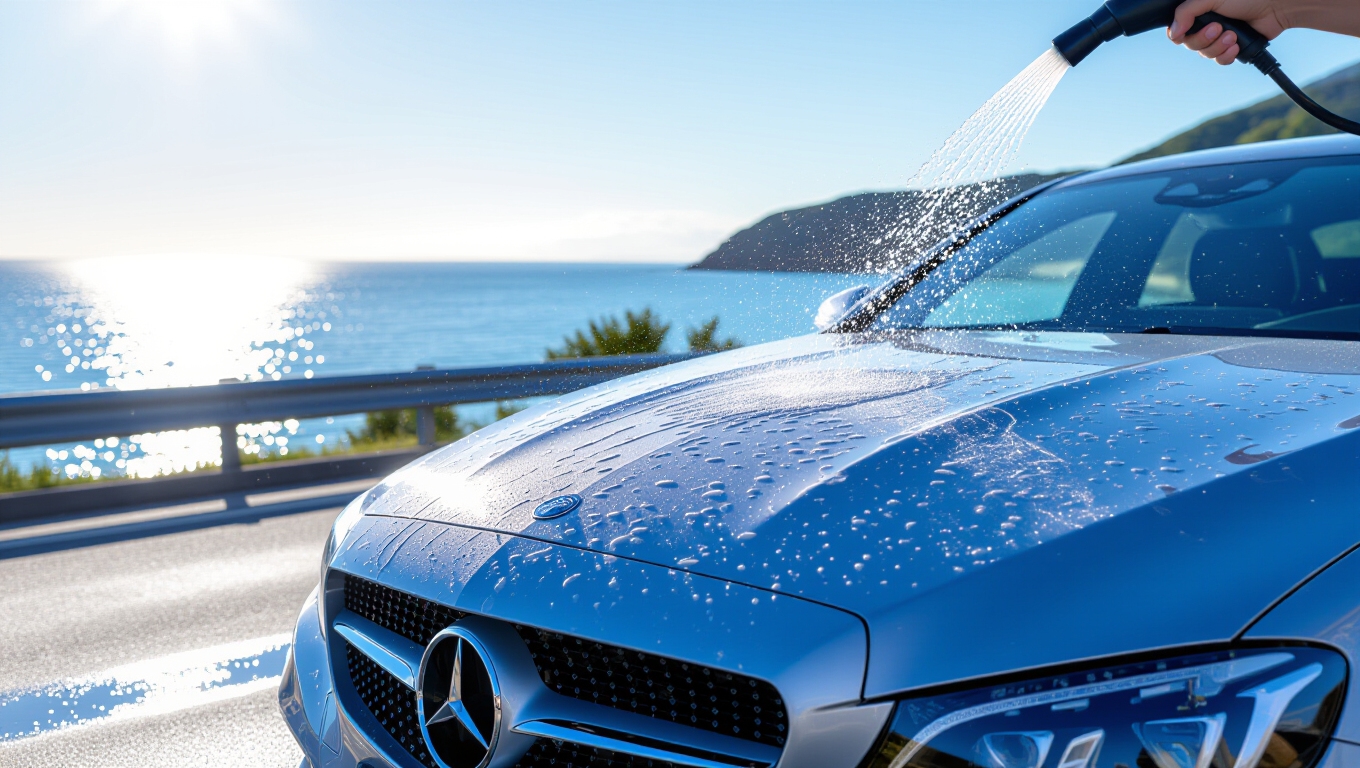 rinse thoroughly with high pressure