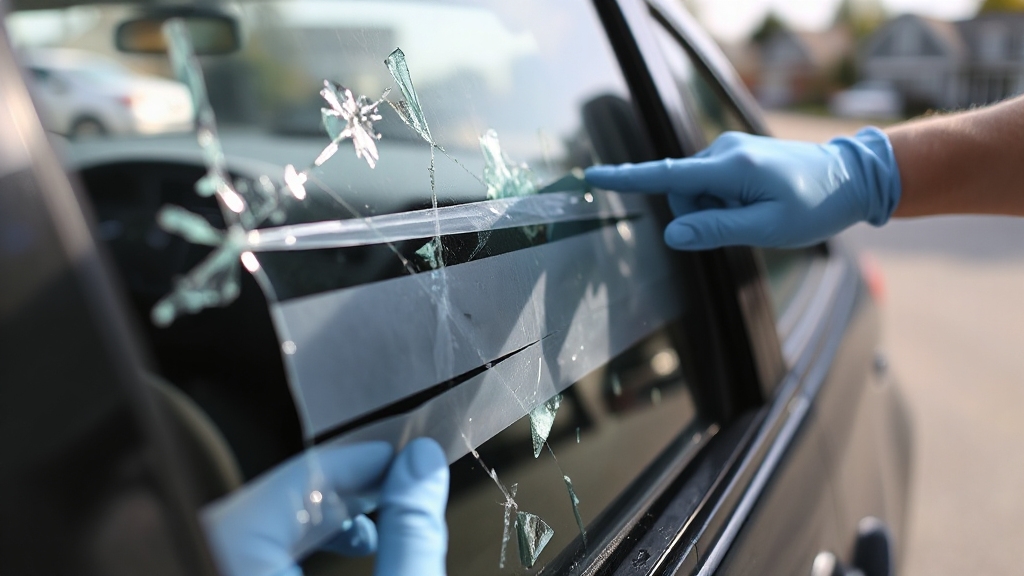 secure window with tape