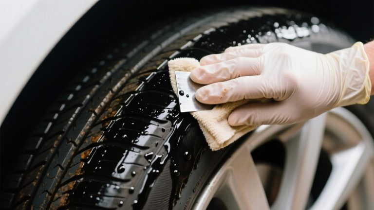 remove tar from tire