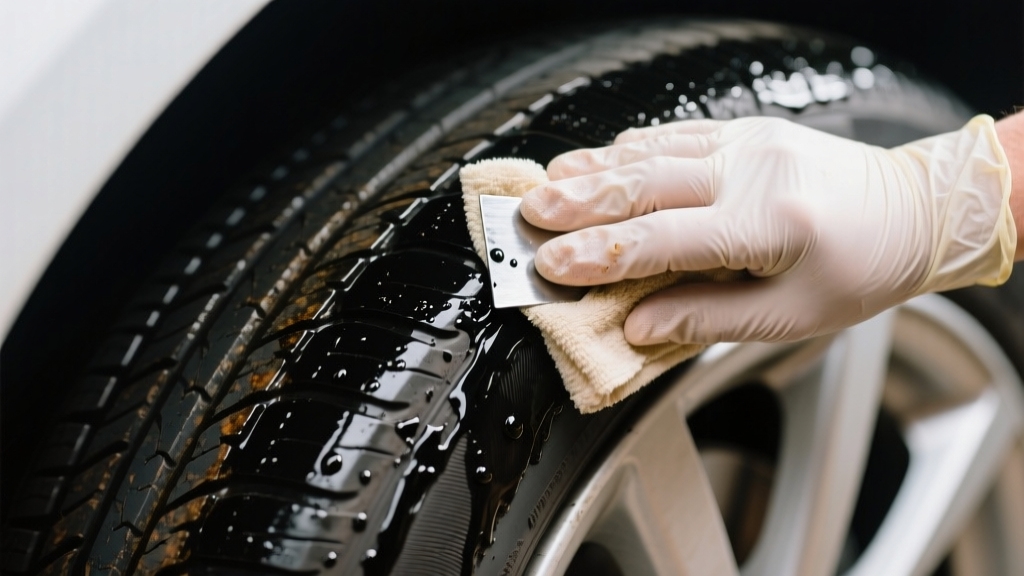remove tar from tire