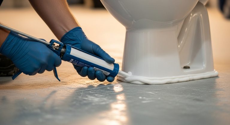 dometic rv toilet leaking at base