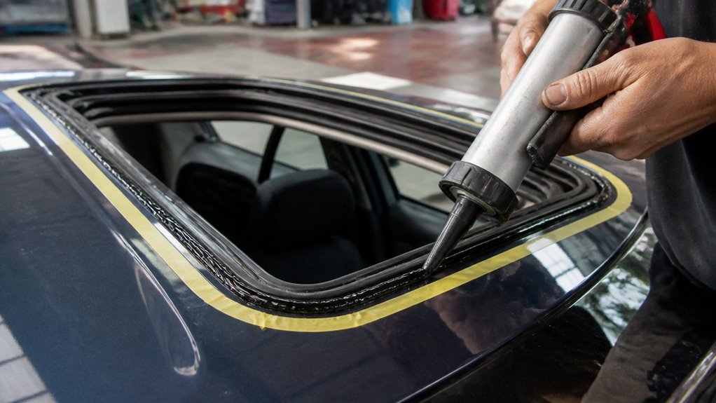permanently seal sunroof opening