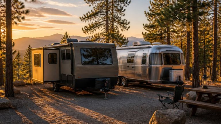 slide in camper vs travel trailer