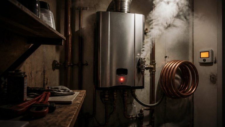 water heater alarm beeping