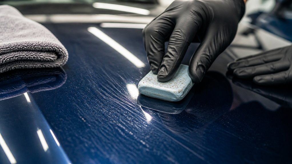 possibly removes wax residue