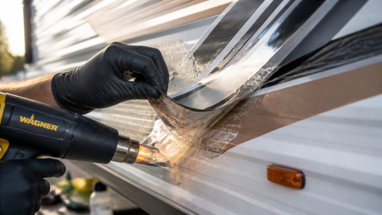 removing decals from travel trailer