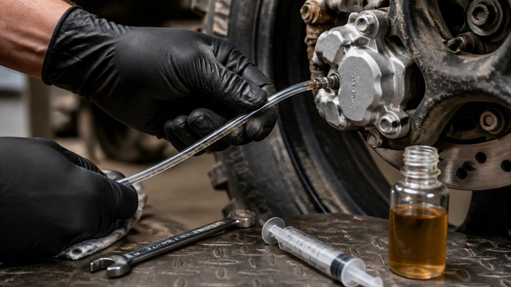 bleed atv hydraulic brakes