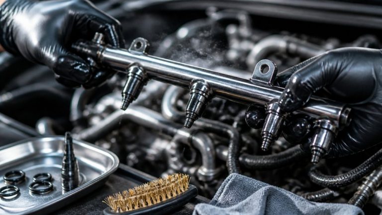 cleaning fuel injector rails