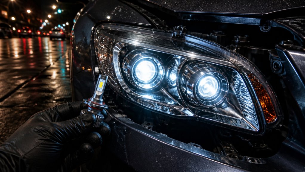 replace headlights with led