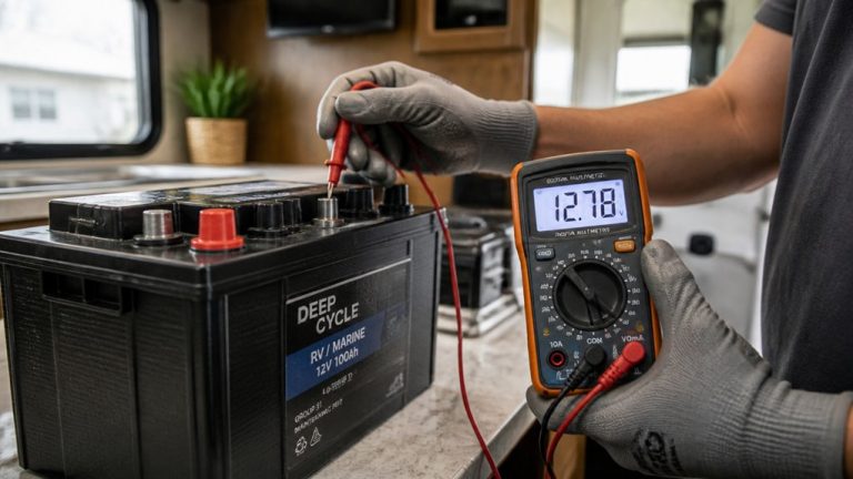 test rv battery with multimeter