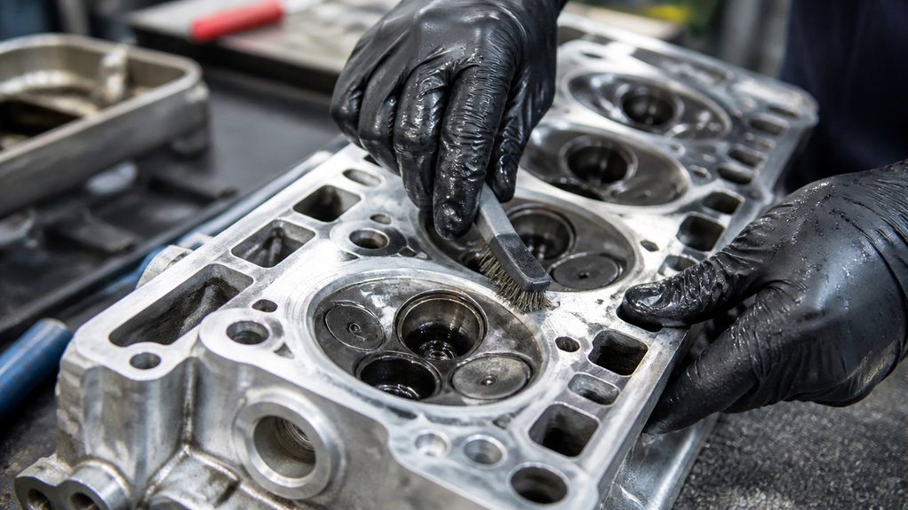 thorough aluminum cylinder head cleaning